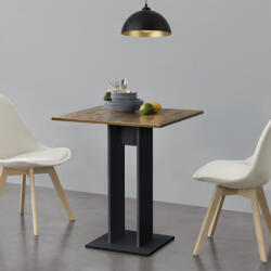 PremiumXL en. casa Étkezőasztal Lindesnes diófa-hatású/fekete
