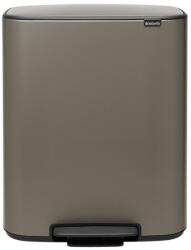 Brabantia Pedálos szemetes kosár BO 60 l, platina, Brabantia (BRAB211409)