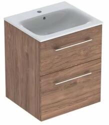 Geberit Set dulap suspendat si lavoar Geberit Selnova nuc 2 sertare 55 cm (501.234.00.1)