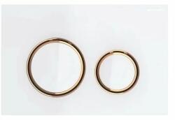 Geberit Clapeta de actionare Geberit Sigma21 sticla alb cu inel rose gold (115.650.SI.1) - sanoterm