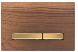 Geberit Clapeta de actionare Geberit Sigma50 nuc american butoane aurii (115.672.JX.2)