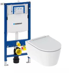 Geberit Pachet vas wc suspendat Geberit One TurboFlush si rezervor wc cu cadru incastrat Geberit Duofix Sigma UP320 (500.202.01.1+111.308.00.6)
