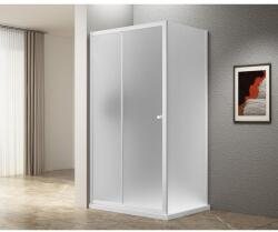 SAPHO UGGA tolóajtó oldalfallal, 1200x800mm, Brick üveg, fehér (AWS120-01) (AWS120-01)