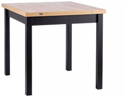 SIGNAL MEBLE Flip Kihúzható Étkezőasztal Artisan Tölgy Fekete Vázzal