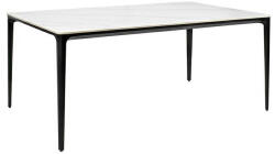 King Home SLIM 140 Étkezőasztal Kerámia Fehér Márvány Hatású