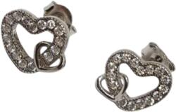 ÉkszerM Ezüst Szív Stekkeres Fülbevaló AT 143829