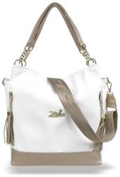 ZELLIA Női Válltáska 25022 Fehér-Arany (ZLK-25022-59918936)