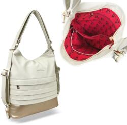 ZELLIA Női Válltáska/Hátizsáká Alakítható Hz-111 Beige-Pezsgő Arany - D217 - (ZLK-hz111-85313965)