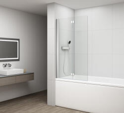  Polysan Rota kádparaván 120 cm átlátszó üveg, króm profil FA120 (FA120)