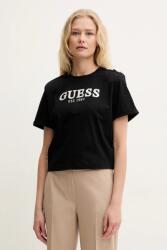 Guess pamut póló női, fekete, W5GI15 K8FQ4 - fekete M