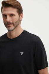 Guess pamut póló fekete, férfi, sima, M4YI0A KCCM1 - fekete XXL