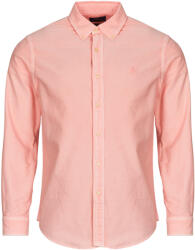 Ralph Lauren Cămăsi mânecă lungă Bărbați CHEMISE DROITE CUSTOM EN OXFORD LEGER TEINTURE MINERALE Polo Ralph Lauren roz EU S