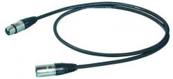 Proel Mikrofonkábel 10 m fekete XLR 3FV és XLR 3MV csatlakozók fémház HPC210 kábel törésgátlóval
