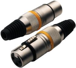 RockCable XLR női csatlakozó fém sapka tartós egyszerű összeszerelés