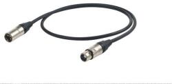 Proel Mikrofonkábel 10m fekete Neutrik XLR NC3FXX és NC3MXX HPC210 kábel törésgátlóval