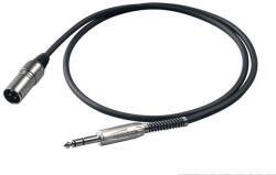 Proel Szimmetrikus kábel P 5m fekete 6, 3mm S5CPRO sztereó jack dugó és XLR 3MVPRO HPC225 kábel