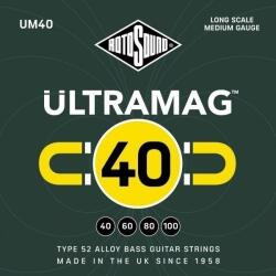 Rotosound Ultramag basszusgitár húrkészlet, "Type 52" ötvözet, 40 60 80 100