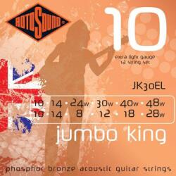 Rotosound Akusztikus gitár húrkészlet, foszfor-bronz, 12 húros, 10 14 8 12 18 28, 10 14 24 30 40 48