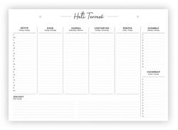 TOPTIMER Könyöklő/fali naptár Bianco TOPTIMER 340 × 440 mm fekvő, 26 fehér lap/tömb T111-004 (25T1110-004)