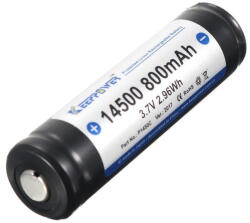 KeepPower P1450C KeepPower 14500 3, 7V 800mAh védett Li-ion akkumulátor (P1450C)