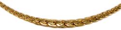 Ékszershop Lapított fonott arany nyakék (1322960)