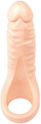Realistixxx Double F - élethű dildó péniszgyűrűvel (natúr) (05389140000)