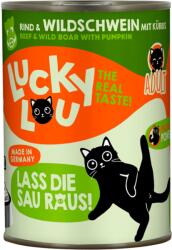 Lucky Lou Lifestage Adult macskatáp - Marha és vaddisznó - 400 g