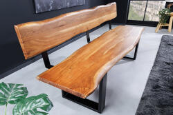 Massive Stílusos ülőpad háttámlával Massive Honey 160 cm akác