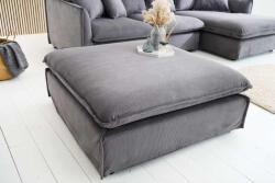 Eden Stílusos puff Eden 100 cm szürke kord