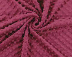  300 gr /m2 Minky textil - 160 cm / sötét fukszia színű