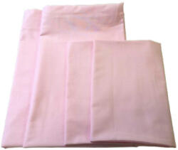  Pamut 2 nagypárna + 2 kispárna párnahuzat szett / Egyszínű rózsaszín