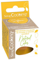 ScrapCooking természetes por ételfesték, sáfránysárga, 10g