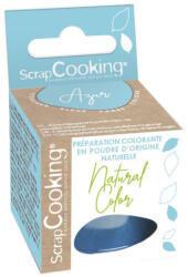ScrapCooking természetes por ételfesték, azúrkék, 5g