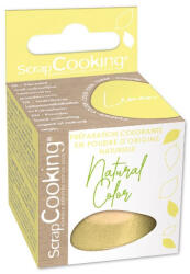 ScrapCooking természetes por ételfesték, citromsárga, 10g