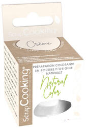 ScrapCooking természetes por ételfesték, krémfehér, 10g