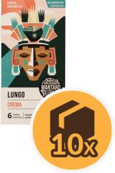 Mantaro Lungo Crema kapszulás kávé - 10 x 10 kapszula - 10 doboz - 1 karton