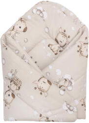 Baby Bruin Pólyává alakítható takaró 78x78cm - Drapp zsíráfos