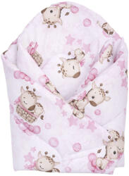 Baby Bruin Pólyává alakítható takaró 78x78cm - Rózsaszín zsíráfos (55043457rozsazsiraf)