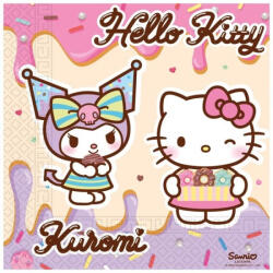  Hello Kitty Kuromi szalvéta 20 db-os 33x33 cm FSC (PNN98234) - oliviashop