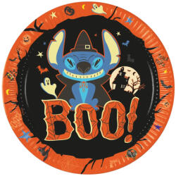  Disney Lilo és Stitch, A csillagkutya Halloween papírtányér 8 db-os 23 cm FSC (PNN97826) - oliviashop