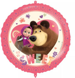 Mása és a medve Sweet Heart fólia lufi 46 cm (PNN97914) - oliviashop