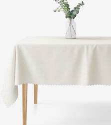 Goldea ünnepi szögletes teflon terítő - tej színű alapon fényes négyzetek 120 x 120 cm
