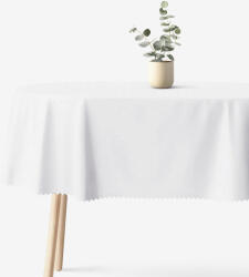 Goldea ünnepi ovális teflonos terítő - fehér alapon fényes négyzetek 140 x 220 cm