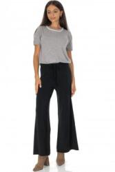 ROH Pantaloni casual tricotată cu buzunare Negru ROH TR557