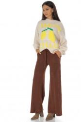 ROH Pantaloni casual tricotată cu buzunare Maro ROH TR555
