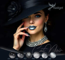  Cat Noir gél lakk kollekció 6 db géllakkal és ajándék margarétával