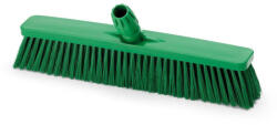 IGEAX élelmiszeripari tolóseprű, partvis fej, 45cm, 0, 3mm puha sörtével, zöld