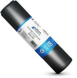 Alpha Szemeteszsák fekete 60x70 15mikron 60L 20db/tekercs