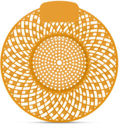 Alpha Piszoár bio enzimes illatosító rács Spiral, mangó illatú (sötét sárga)