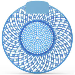 Alpha Piszoár bio enzimes illatosító rács Spiral, óceán illatú (kék)